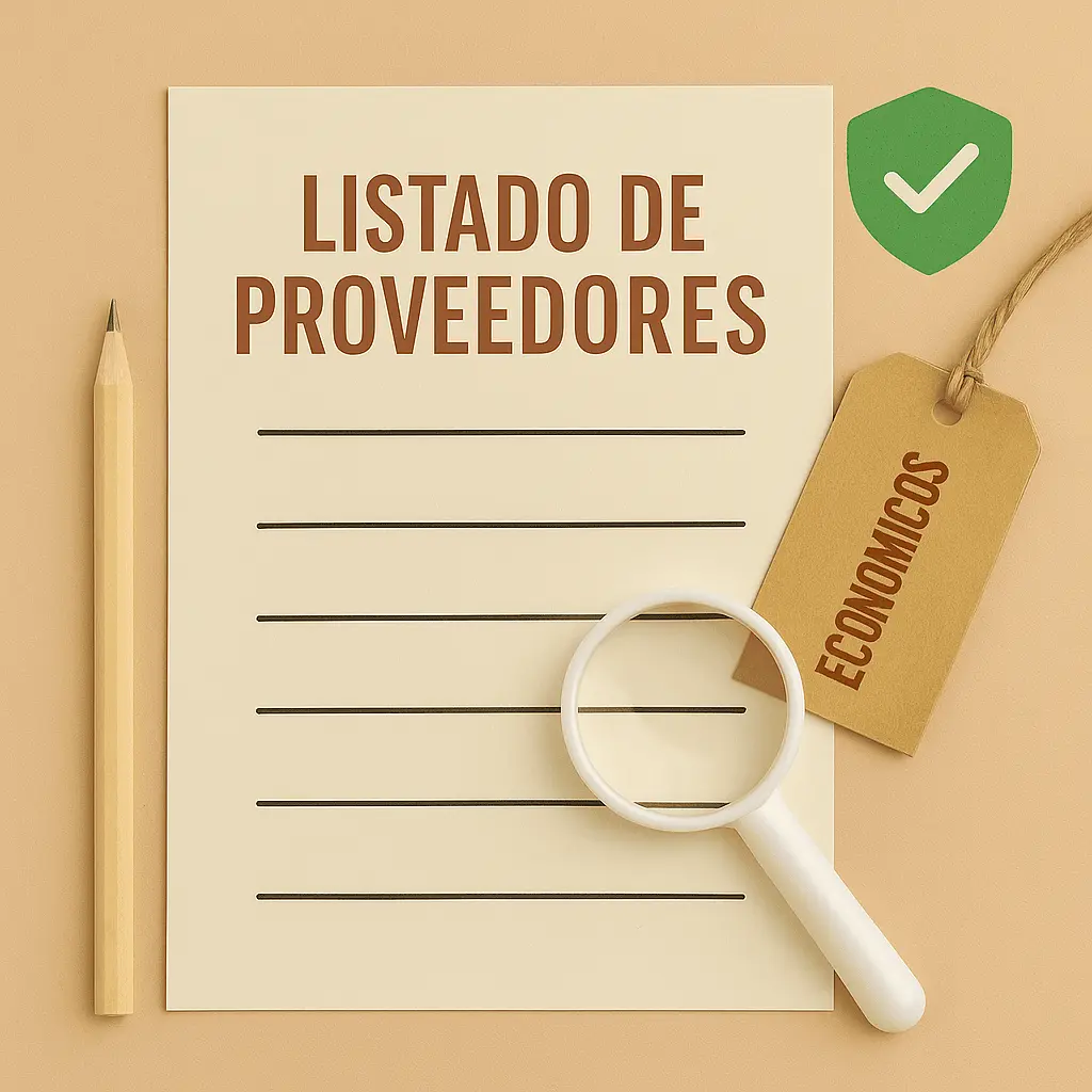 Bono 7: Listado de proveedores para tu país