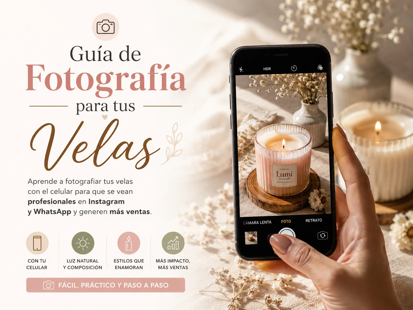 Guía de Fotografía para tus Velas