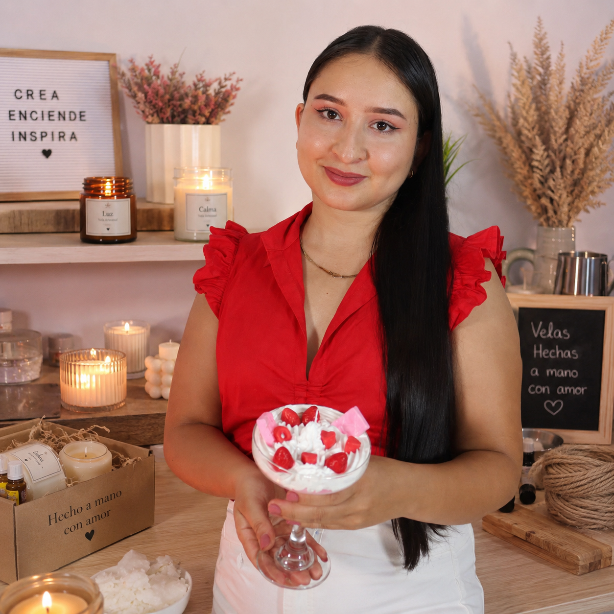 Angie Cañon — instructora Maestría en Velas Artesanales